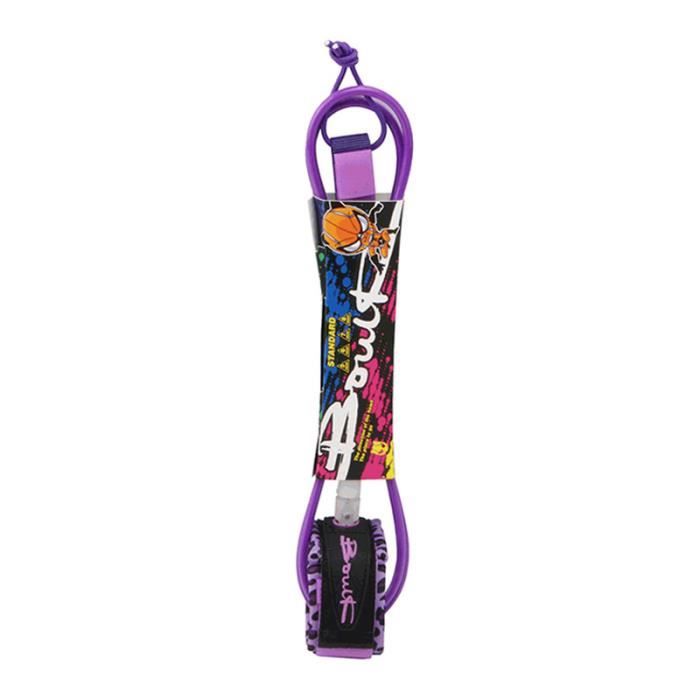 Leash Pour Planche De Surf / Paddle - Longueur 10 Pieds (3 M) - Sangle De Cheville Réglable Velcro - Noir - 7