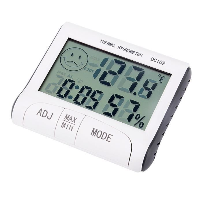 Horloge de voiture intelligente numérique, chargement solaire, affichage du calendrier à LED