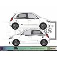 Renault Twingo 3 Bandes latérales décoratives_1 - BLANC - Kit Complet  - Tuning Sticker Autocollant Graphic Decals-1