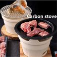 Four à charbon de bois en argile - FAUX CILS - Taille 5 - Barbecue Grill Plat de frottement-1