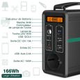 SWAREY 166Wh/52000mAh Générateur Solaire Alimentation Centrale Électrique Portable de Secours de Secours-1