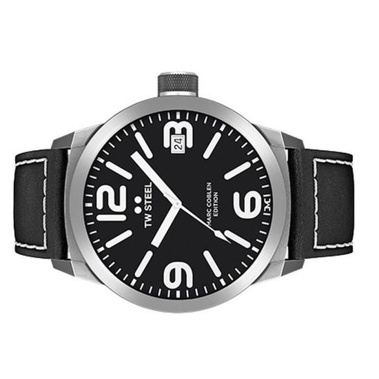 TW Steel Montre Homme Analogique Marc Coblen Edition TWMC29 Argente Achat vente montre Homme Adulte Cuir Cdiscount