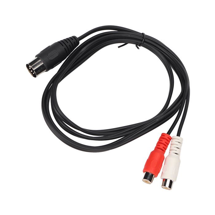 C ble Adaptateur Audio DIN 7 Broches M le Vers 2 RCA Femelles Noyau En c-ble-adaptateur-audio-din-7-broches-m-le-vers-2-rca-femelles-noyau-en