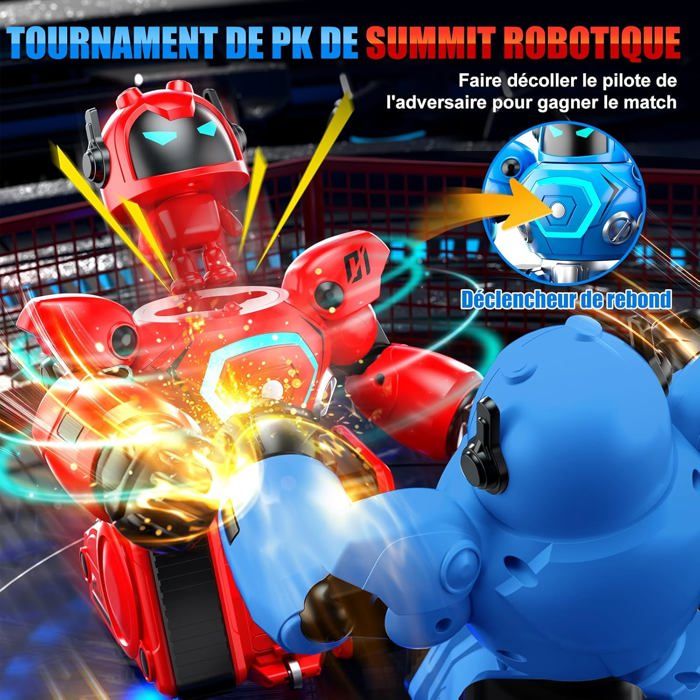 Robot Boxeur Télécommandé Herenear 2 en 1 avec Lumières LED et Musique