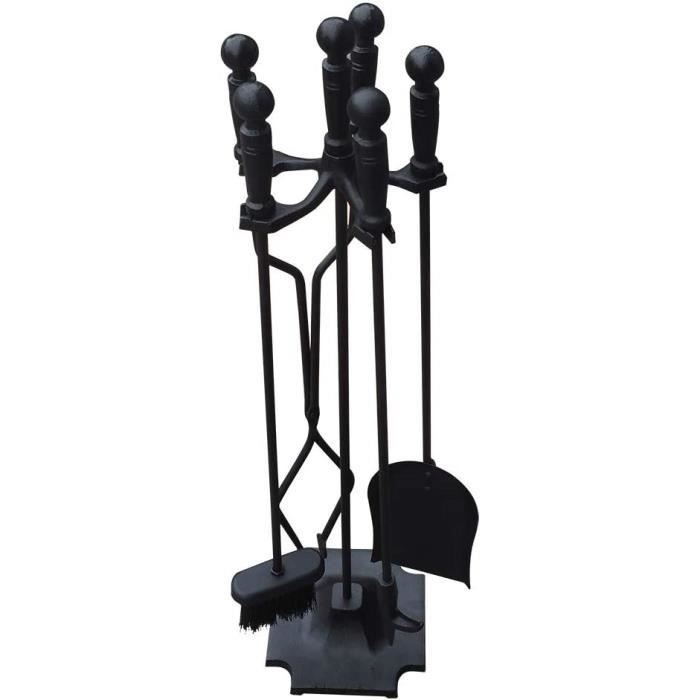 Tisonnier de cheminée en fer forgé noir - Longueur : 56 cm - Cdiscount  Bricolage