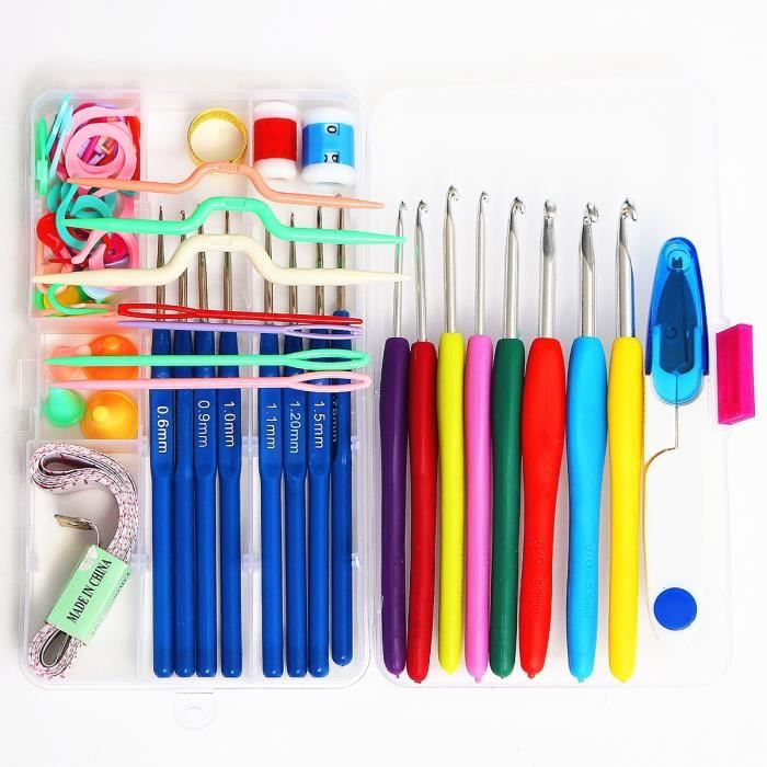 Lot De 16 Crochets De Tailles Différentes - Aiguilles émoussées