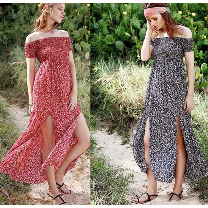 Robe Mexicaine Bohème Pour Fille – Épaules Dénudées, Imprimé Floral Coloré, Ceinture à Volants – Style Traditionnel Cinco De Mayo & Fiesta Authentique