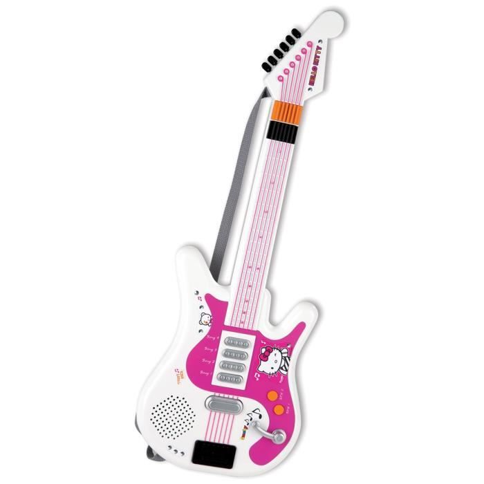 Hello Kitty - Guitare pour Enfant Hello Kitty Bleu Rose 4 Cordes -  Instruments de musique - Rue du Commerce