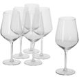 Alpina verres à vin 53 cl verre 21,7 cm transparent 6 parties-2