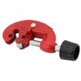 VINGVO Coupe-tube en cuivre Outil de coupe de tube de coupe-tube de cuivre en acier portable pour tube métallique (rouge)-2