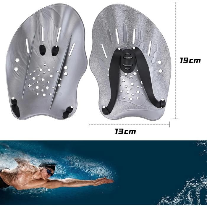 Plaquettes De Nautation Unisexes – PP, 20x13,5 Cm, Sangles Réglables, Antidérapantes – Améliorent La Performance, Pour Adultes Et Enfants