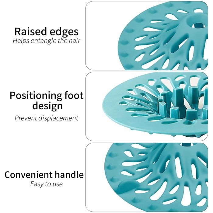 Lot De 4 Bouchons De Vidange Silicone Universels - Protection Baignoire, Évier & Douche - 4 Couleurs