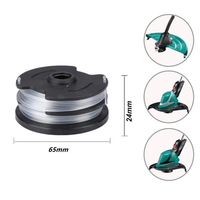 Bobines De Fil Pour Débroussailleuse Parkside PRTA 20 Li C3 - Lot De 3 Recharges Avec Fil Nylon 1,4 Mm - 9