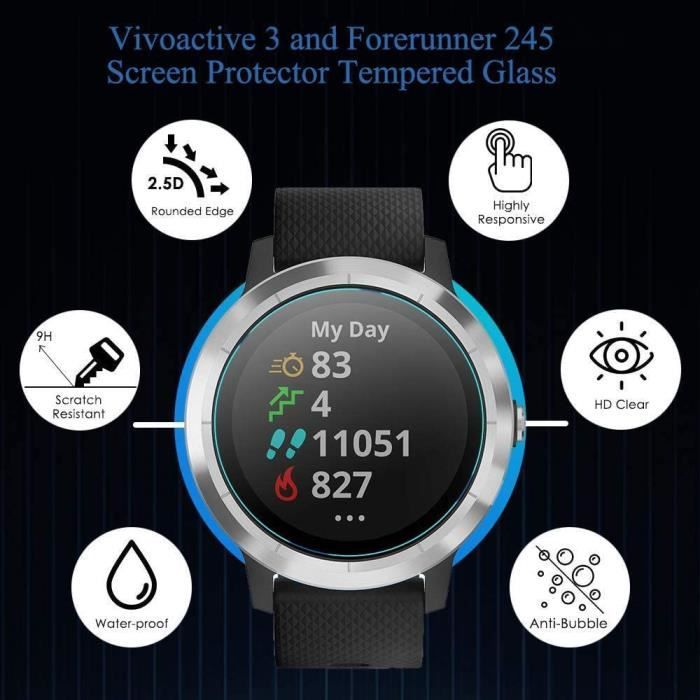 Film protection d'écran Garmin Vivoactive 3 3 pièces protection d