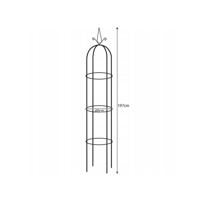 Garden Tower Obélisque Treillis Pour Plantes Grimpantes, Fer Métal Support De Plante, Cadre D'escalade Pour Plantes, Extérieur Support Rack Pour Rosiers Grimpants 1 Pcs,Black-180cm/97inch Garden Tower Obélisque Treillis Pour Plantes Grimpantes, Fer Métal Support De Plante, Cadre D'escalade Pour Plantes, Extérieur Support Rack Pour Rosiers Grimpants 1 Pcs,Black-180cm/97inch
