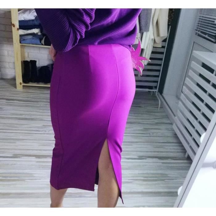 Jupe longue moulante taille haute hotsell