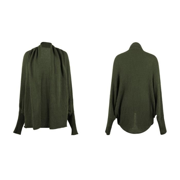 BERESIA Cardigan Femme à Col En V - Manches Longues En Tricot Léger - Court Et Doux