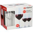 Alpina verres à vin 53 cl verre 21,7 cm transparent 6 parties-3