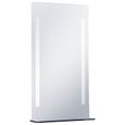 🦈🦈5084Magnifique Elégant - Miroir de Salle de Bain Mural - Miroir LED Lampe de Miroir Éclairage Salle de Bain Toilette - avec étag-3
