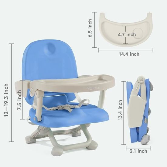 VINGO Siège de table bébé 6-36 mois Rehausseur de siège Chaise bébé Siège  bébé pliable