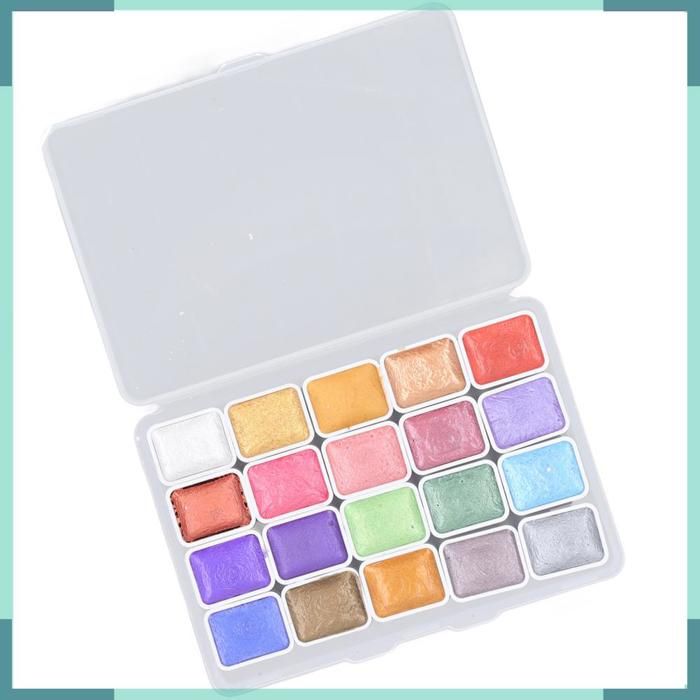 Peinture Acrylique Métallique 24 Tubes 12ml Couleurs Brillantes Kit de