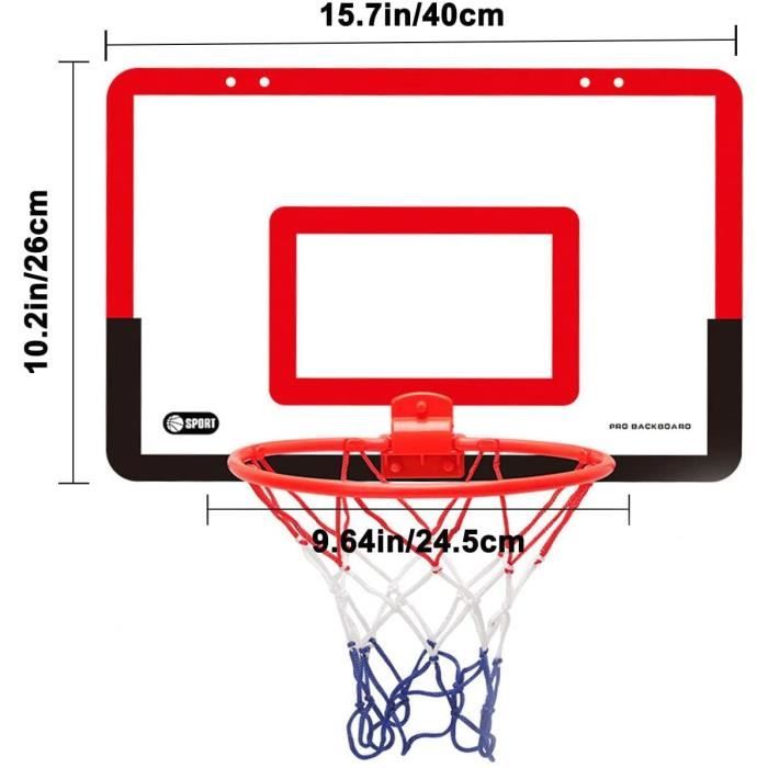 Au-Dessus de la Porte Panier de Basket Mini Panier de Basket avec Ballon  pour Enfants Adultes Chambre Panier de Basket Bureau Mini Cerceau