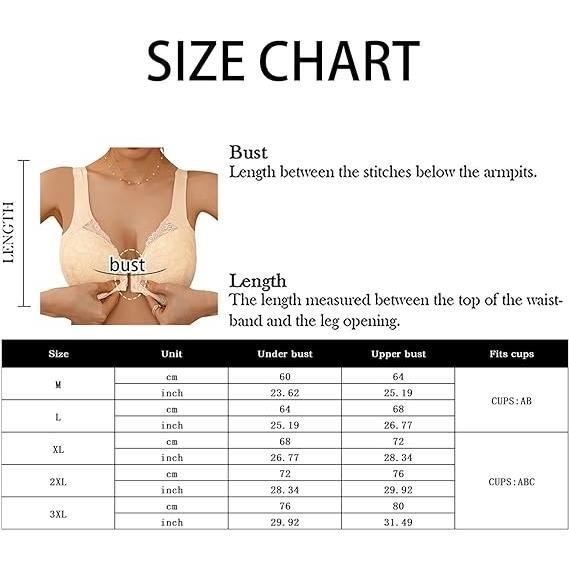 Blingko BrassièRe Femme Grande Taille Fermeture Devant Brassière