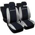 Housses de siège compatibles avec Puma, bicolore Noir / Gris Clair-0