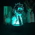 3D Illusion Lampe LED Night Light Anime My Hero Academia Denki Kaminari Statue Art Chambre agrave coucher Deacutecoration Enf[579]-0
