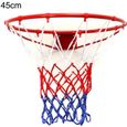 Cerceau Panier de basketball Mural Basket Ball Filet Metal + Nylon Jouet Sport 45cm-0