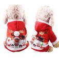 14-XL -Noël chien vêtements pour petits chiens hiver chien manteau chien noël Costume chiot vêtements nouvel an animal de compagnie-0