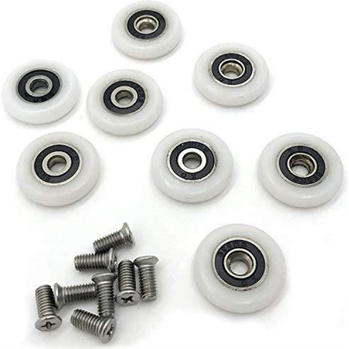 cl/é Roulement /à billes essieux r/éparation OD 70/ mm Dilwe 1/ paire en caoutchouc bagages Valise Roues avec vis
