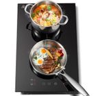 KICHPOWER Plaque Induction,Table de cuisson induction,Minuterie Auto-Arrêt 2 Foyer, 3300 W, L52 cm,9 niveaux,cuisinière électrique