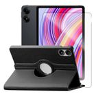 123 Verre trempé + Etui rotatif en simili cuir pour Xiaomi Redmi Pad Pro 12,1" - Noir - Yuan Yuan -
