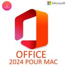 MICROSOFT Office 2024 pour MAC (NOUVEAU) - Livraison 2H par email - En téléchargement