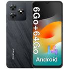 BLACKVIEW WAVE 8C Smartphone 6.56" 6Go + 64 Go 4700mAh Android 14 13MP Caméra Téléphone portable 4G Double Sim GPS - Noir