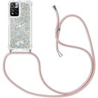 CHICHENG Collier Xiaomi Redmi Note 11 Pro Coque Dégradé Glitter Liquide Femmes étincelle à Bandoulière Et Cordon Collier avec Ré U5