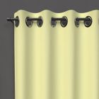 Rideau à oeillets 135x250 cm OCCULTANT vert citron, par Soleil d'Ocre