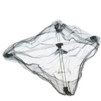 Cqinju-Filet de pêche Net de pêche Pliante de 60 * 60 cm, réseau de Nylon Portable extérieur, Filet de crevettes, Cage de pêch[481]