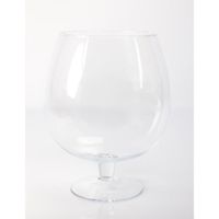 Vase boule sur pied - Grand verre à brandy LIAM, transparent, 30 cm, Ø 23 cm - Verre XXL - Verre géant - INNA Glas
