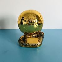 or 20cm - Trophée de Football en résine dorée, Champion de Match de Football, réplique Souvenir, tasse Souven