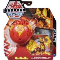 Bakugan Evolutions 1 Deka Bakugan Blitz Fox Grande Boule Rouge Et 1 carte tigre offerte Set Garcon Jumbo 