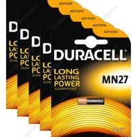 5 PILES MN27 A27 12V DURACELL ALCALINES