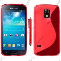 Coque S line Samsung Galaxy S5 Mini SM-G800 , Rouge +Stylet +Film
