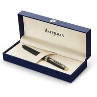 Waterman Hemisphere stylo roller | noir mat avec attributs or fin 23K | pointe fine | encre noir | coffret cadeau