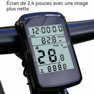 Lixada USB Rechargeable Sans Fil Vélo Cycle Ordinateur