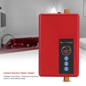 CHAUFFE-EAU Chauffe-eau électrique instantané sans réservoir - MOO - Mini chauffage Douche/Cuisine - Rouge - 5.5KW - 220V