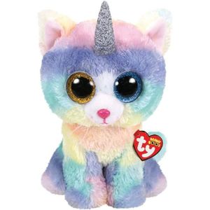 PELUCHE Peluche - Ty- Beanie Boo s - Chat heather 40cm - Y