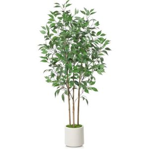 FLEUR ARTIFICIELLE Ficus Arbre Artificiel 150 Cm Plante Artificielle 