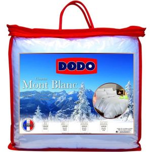 COUETTE Dodo Couette Naturelle Mont Blanc Percale 70% Duvet d'Oie et de Canard 240 x 220 cm